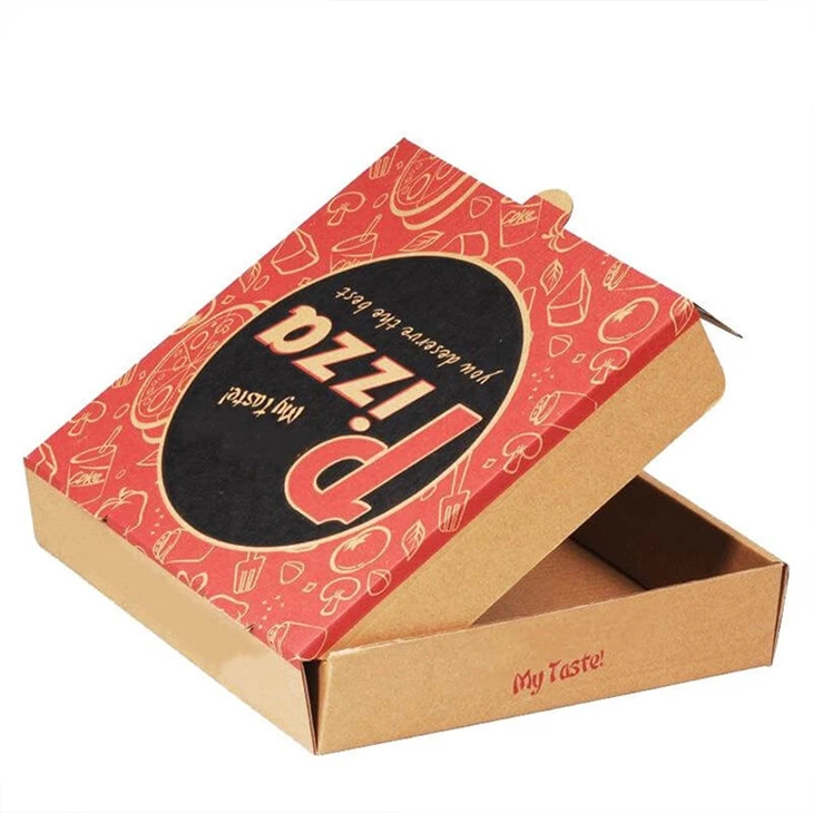 Manje Klas anbalaj bwat Custom Llogo Chinwa Pizza Box