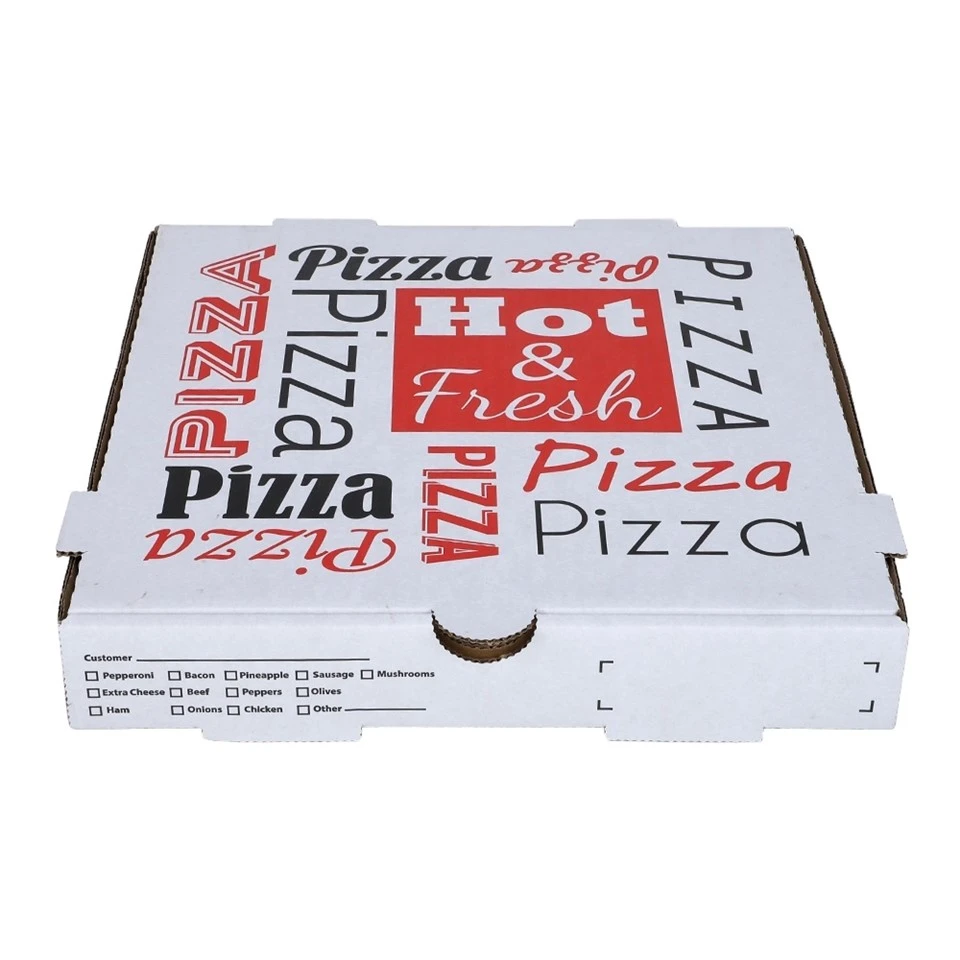 Pòtab ki kapab itilize ankò Corrugated livrezon Pizza Box