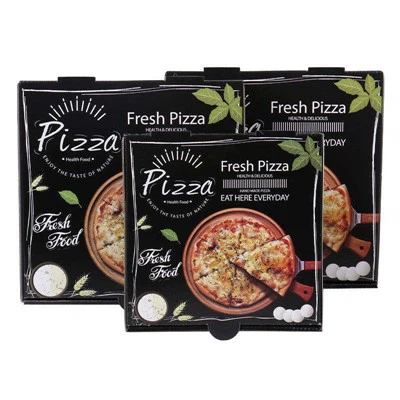 Manje Klas Logo Corrugated Luxury Pizza Box